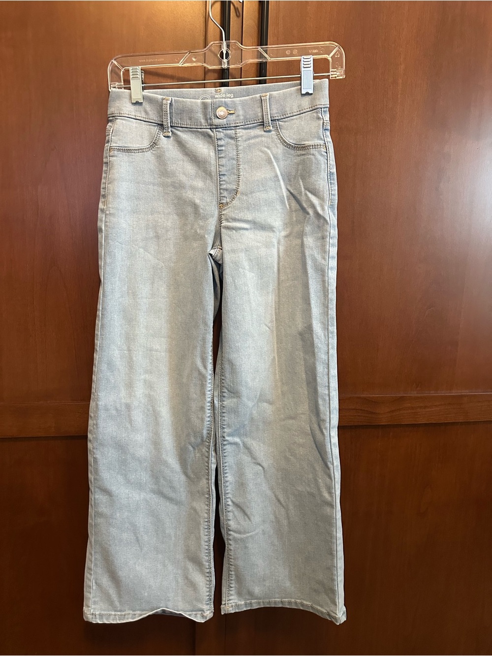 wonder nation Light Gray Wide-Leg Women’s Jeans